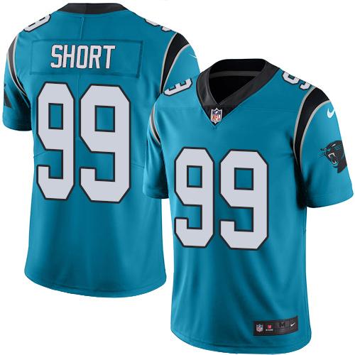 Nike Panthers #99 Kawann Short Blue Youth Stitched NFL Limited Rush Jersey