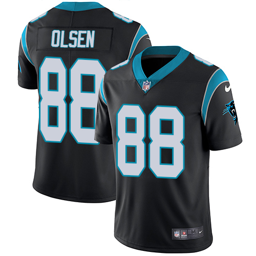 Nike Panthers #88 Greg Olsen Black Team Color Youth Stitched NFL Vapor Untouchable Limited Jersey