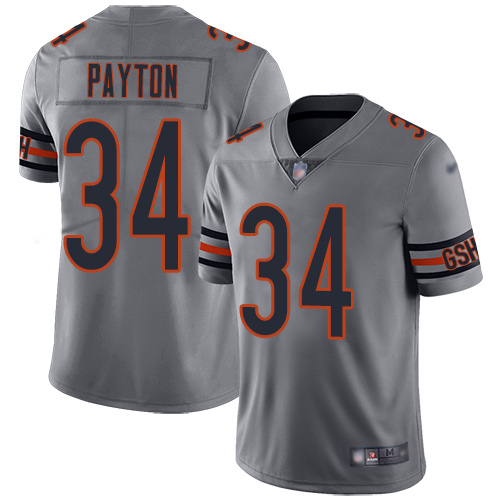 Nike Bears #34 Walter Payton Silver Youth Stitched NFL Limited Inverted Legend Jersey