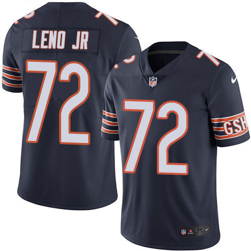 Nike Bears #72 Charles Leno Jr Navy Blue Team Color Youth Stitched NFL Vapor Untouchable Limited Jersey