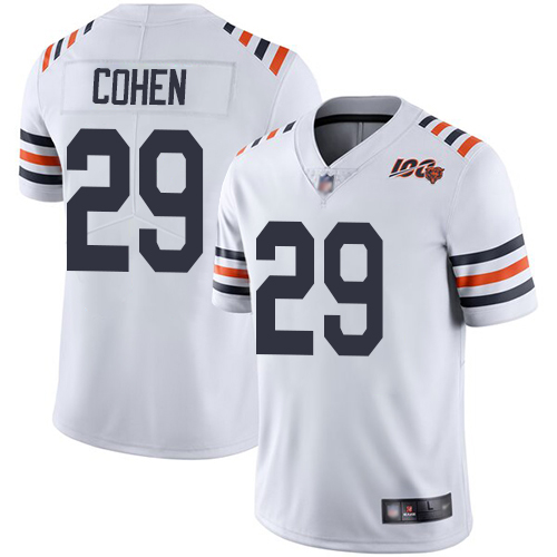 Nike Bears #29 Tarik Cohen White Alternate Youth Stitched NFL Vapor Untouchable Limited 100th Season Jersey