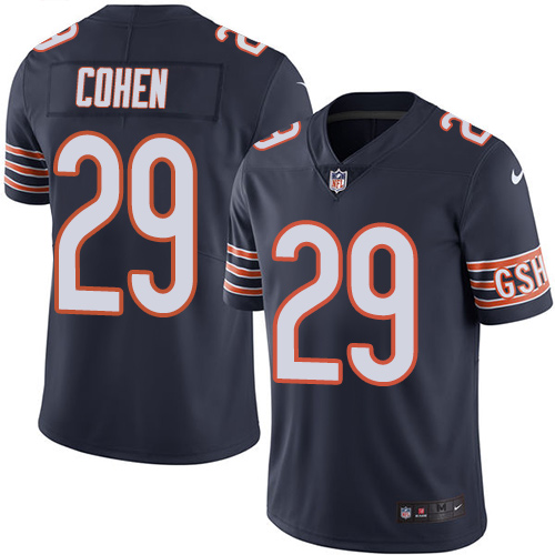 Nike Bears #29 Tarik Cohen Navy Blue Team Color Youth Stitched NFL Vapor Untouchable Limited Jersey