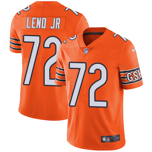 Nike Bears #72 Charles Leno Jr Orange Youth Stitched NFL Limited Rush Jersey