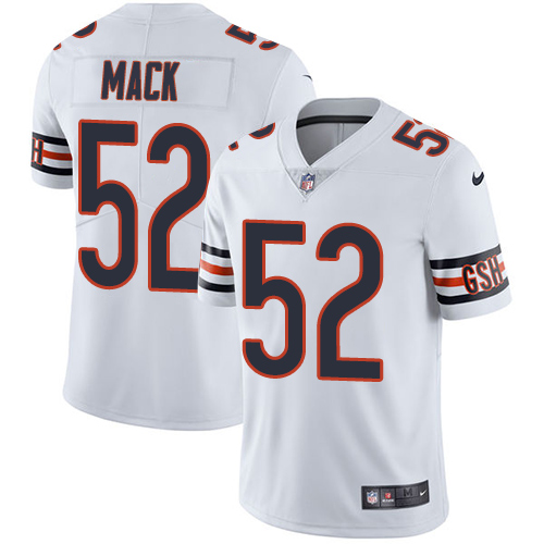 Nike Bears #52 Khalil Mack White Youth Stitched NFL Vapor Untouchable Limited Jersey