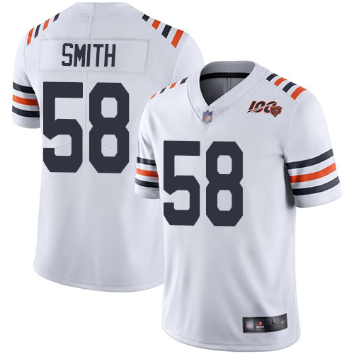 Nike Bears #58 Roquan Smith White Alternate Youth Stitched NFL Vapor Untouchable Limited 100th Season Jersey