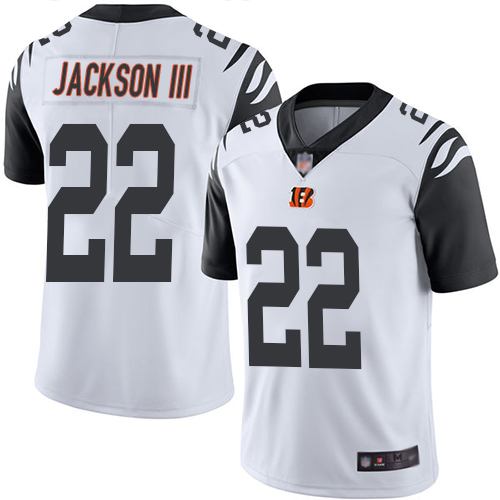 Nike Bengals #22 William Jackson III White Youth Stitched NFL Limited Rush Jersey