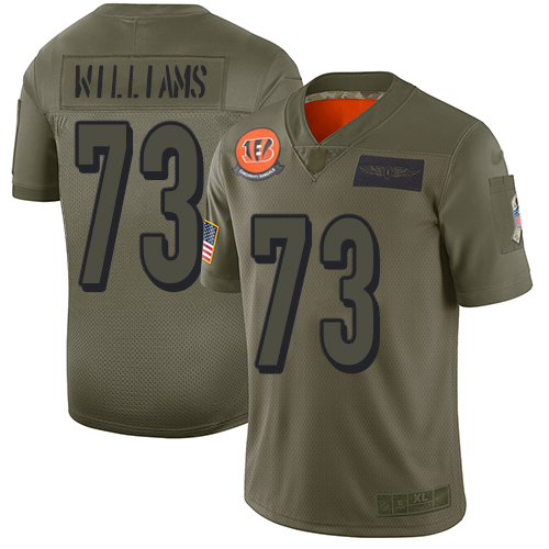 Nike Bengals #73 Jonah Williams Camo Youth Stitched NFL Limited 2019 Salute to Service Jersey