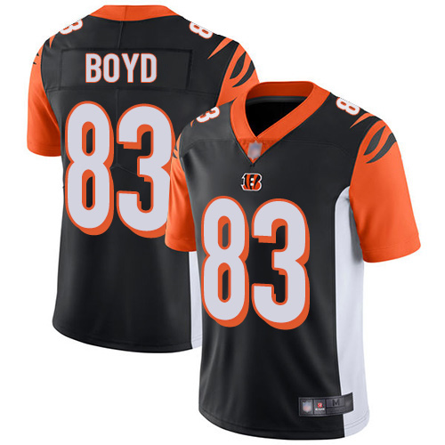 Nike Bengals #83 Tyler Boyd Black Team Color Youth Stitched NFL Vapor Untouchable Limited Jersey