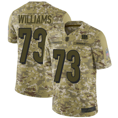 Nike Bengals #73 Jonah Williams Camo Youth Stitched NFL Limited 2018 Salute to Service Jersey