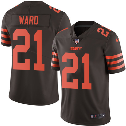 Nike Browns #21 Denzel Ward Brown Youth Stitched NFL Limited Rush Jersey