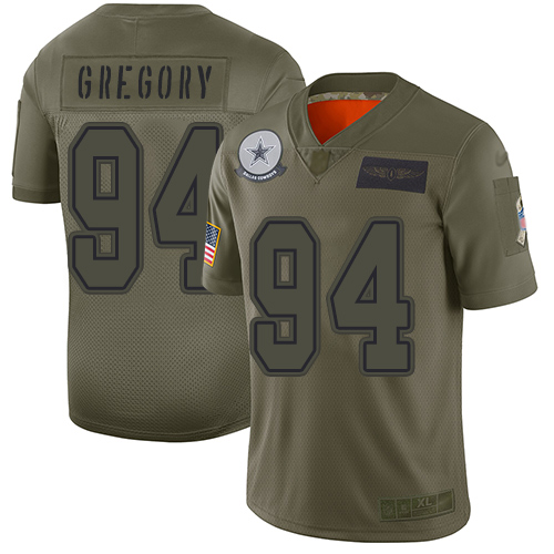 Nike Cowboys #94 Randy Gregory Camo Youth Stitched NFL Limited 2019 Salute to Service Jersey