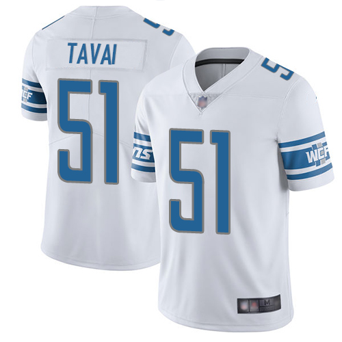 Nike Lions #51 Jahlani Tavai White Youth Stitched NFL Vapor Untouchable Limited Jersey