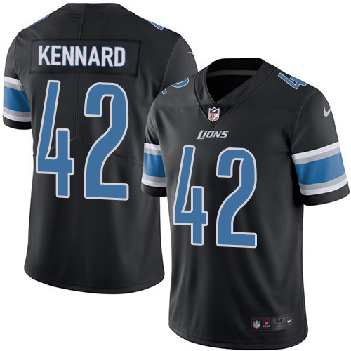 Nike Lions #42 Devon Kennard Black Youth Stitched NFL Limited Rush Jersey
