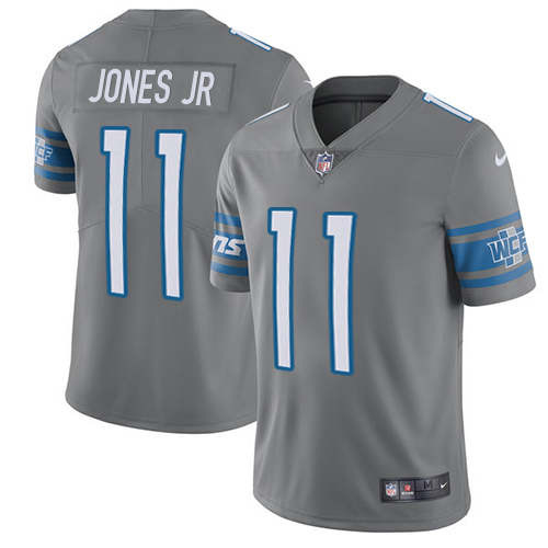 Nike Lions #11 Marvin Jones Jr Gray Youth Stitched NFL Limited Rush Jersey