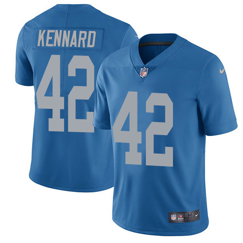 Nike Lions #42 Devon Kennard Blue Throwback Youth Stitched NFL Vapor Untouchable Limited Jersey