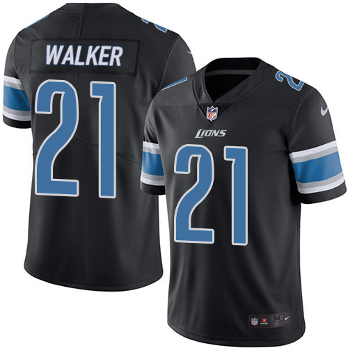 Nike Lions #21 Tracy Walker Black Youth Stitched NFL Limited Rush Jersey
