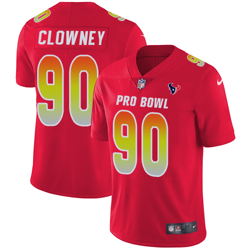 Nike Texans #90 Jadeveon Clowney Red Youth Stitched NFL Limited AFC 2019 Pro Bowl Jersey Nike Texans #90 Jadeveon Clowney Red Youth Stitched NFL Limited AFC 2019 Pro Bowl Jersey