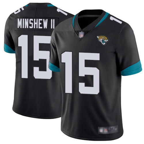 Nike Jaguars #15 Gardner Minshew II Black Team Color Youth Stitched NFL Vapor Untouchable Limited Jersey