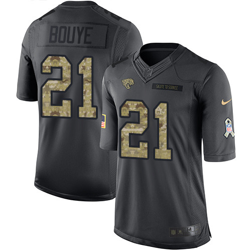 Nike Jaguars #21 A.J. Bouye Black Youth Stitched NFL Limited 2016 Salute to Service Jersey