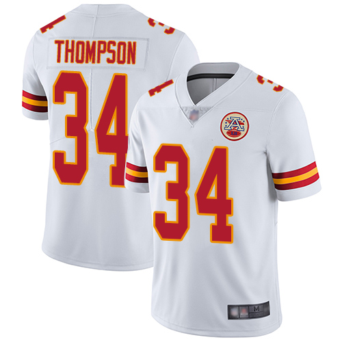 Nike Chiefs #34 Darwin Thompson White Youth Stitched NFL Vapor Untouchable Limited Jersey