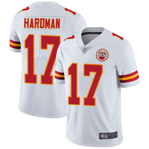 Nike Chiefs #17 Mecole Hardman White Youth Stitched NFL Vapor Untouchable Limited Jersey