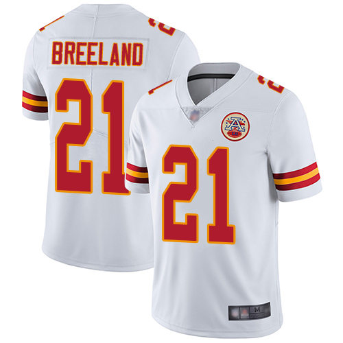 Nike Chiefs #21 Bashaud Breeland White Youth Stitched NFL Vapor Untouchable Limited Jersey