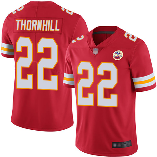 Nike Chiefs #22 Juan Thornhill Red Team Color Youth Stitched NFL Vapor Untouchable Limited Jersey