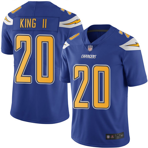 Nike Chargers #20 Desmond King II Electric Blue Youth Stitched NFL Limited Rush Jersey Nike Chargers #20 Desmond King II Electric Blue Youth Stitched NFL Limited Rush Jersey
