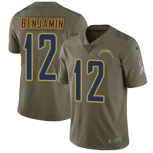 Nike Chargers #12 Travis Benjamin Olive Youth Stitched NFL Limited 2017 Salute to Service Jersey Nike Chargers #12 Travis Benjamin Olive Youth Stitched NFL Limited 2017 Salute to Service Jersey