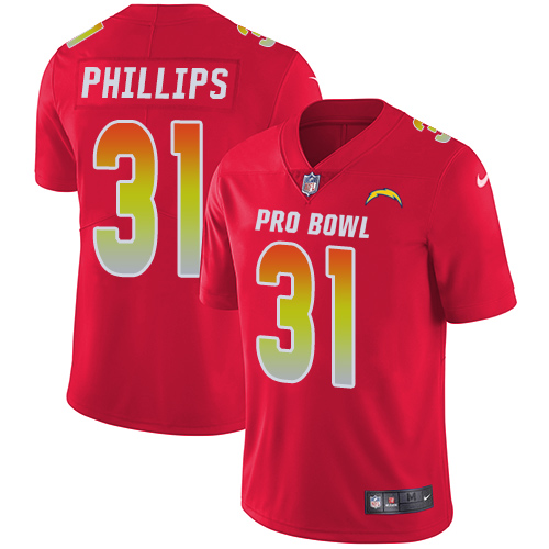 Nike Chargers #31 Adrian Phillips Red Youth Stitched NFL Limited AFC 2019 Pro Bowl Jersey Nike Chargers #31 Adrian Phillips Red Youth Stitched NFL Limited AFC 2019 Pro Bowl Jersey