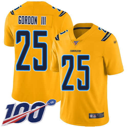 Nike Chargers #25 Melvin Gordon III Gold Youth Stitched NFL Limited Inverted Legend 100th Season Jersey Nike Chargers #25 Melvin Gordon III Gold Youth Stitched NFL Limited Inverted Legend 100th Season Jersey