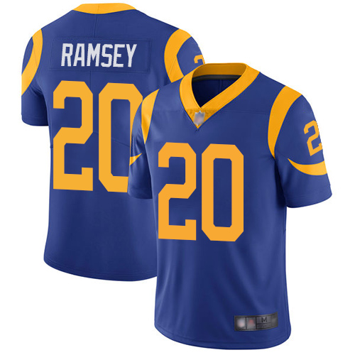 Nike Rams #20 Jalen Ramsey Royal Blue Alternate Youth Stitched NFL Vapor Untouchable Limited Jersey