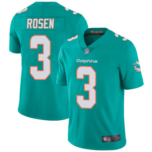 Nike Dolphins #3 Josh Rosen Aqua Green Team Color Youth Stitched NFL Vapor Untouchable Limited Jersey