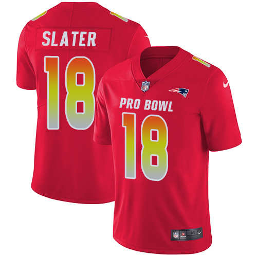 Nike Patriots #18 Matt Slater Red Youth Stitched NFL Limited AFC 2018 Pro Bowl Jersey Nike Patriots #18 Matt Slater Red Youth Stitched NFL Limited AFC 2018 Pro Bowl Jersey
