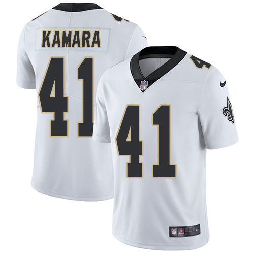 Nike Saints #41 Alvin Kamara White Youth Stitched NFL Vapor Untouchable Limited Jersey