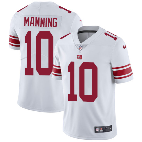 Nike Giants #10 Eli Manning White Youth Stitched NFL Vapor Untouchable Limited Jersey