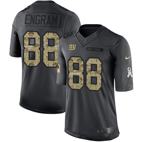Nike Giants #88 Evan Engram Black Youth Stitched NFL Limited 2016 Salute to Service Jersey