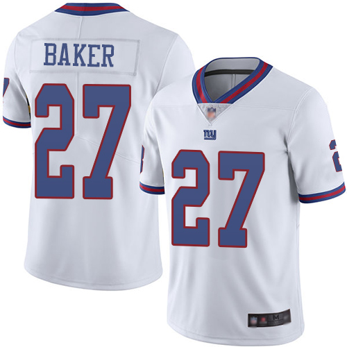 Nike Giants #27 Deandre Baker White Youth Stitched NFL Limited Rush Jersey
