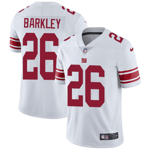 Nike Giants #26 Saquon Barkley White Youth Stitched NFL Vapor Untouchable Limited Jersey