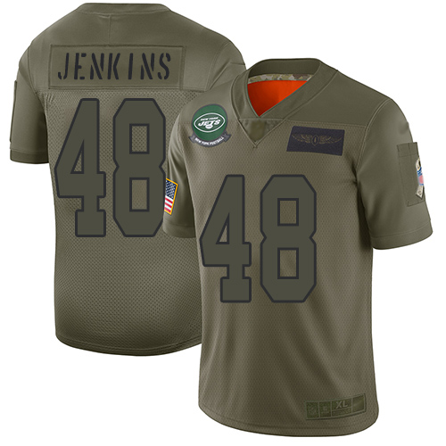 Nike Jets #48 Jordan Jenkins Camo Youth Stitched NFL Limited 2019 Salute to Service Jersey Nike Jets #48 Jordan Jenkins Camo Youth Stitched NFL Limited 2019 Salute to Service Jersey