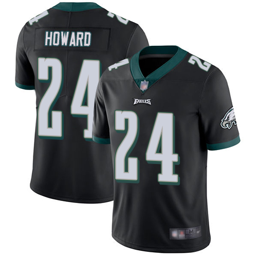 Nike Eagles #24 Jordan Howard Black Alternate Youth Stitched NFL Vapor Untouchable Limited Jersey