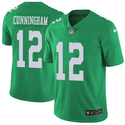 Nike Eagles #12 Randall Cunningham Green Youth Stitched NFL Limited Rush Jersey