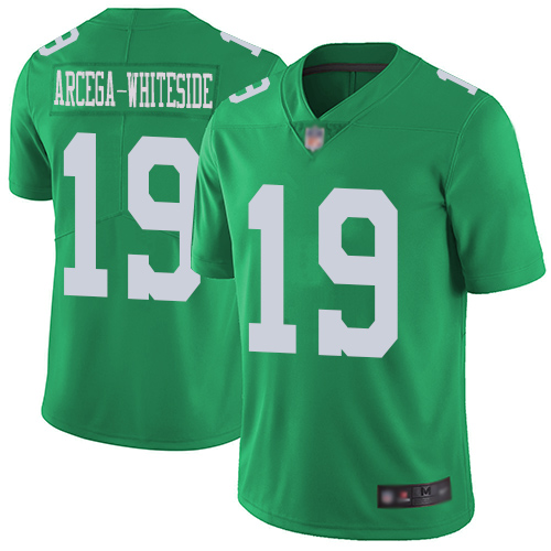Nike Eagles #19 JJ Arcega-Whiteside Green Youth Stitched NFL Limited Rush Jersey