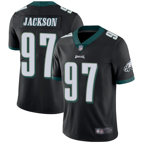 Nike Eagles #97 Malik Jackson Black Alternate Youth Stitched NFL Vapor Untouchable Limited Jersey