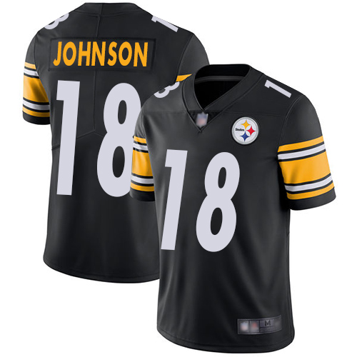 Nike Steelers #18 Diontae Johnson Black Team Color Youth Stitched NFL Vapor Untouchable Limited Jersey