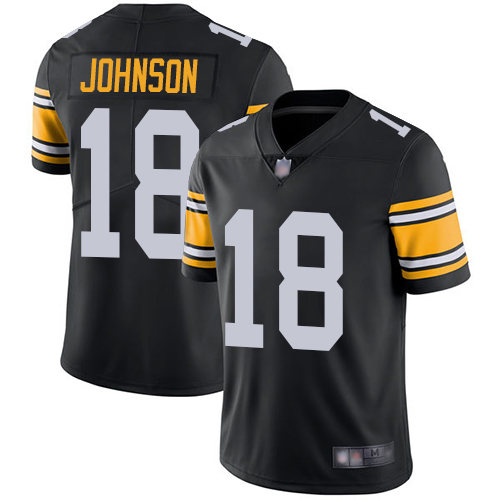 Nike Steelers #18 Diontae Johnson Black Alternate Youth Stitched NFL Vapor Untouchable Limited Jersey