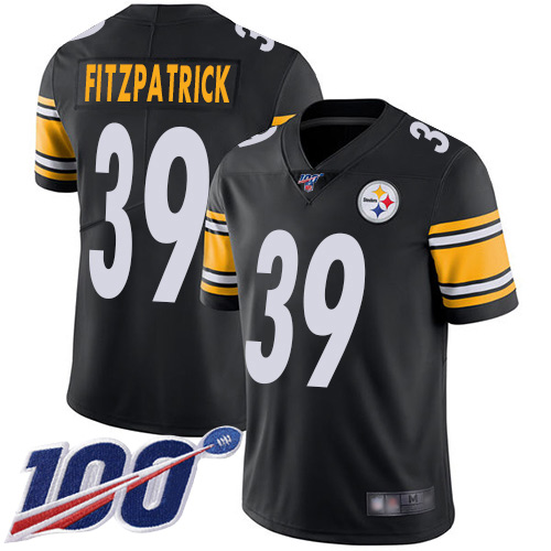 Nike Steelers #39 Minkah Fitzpatrick Black Team Color Youth Stitched NFL 100th Season Vapor Limited Jersey