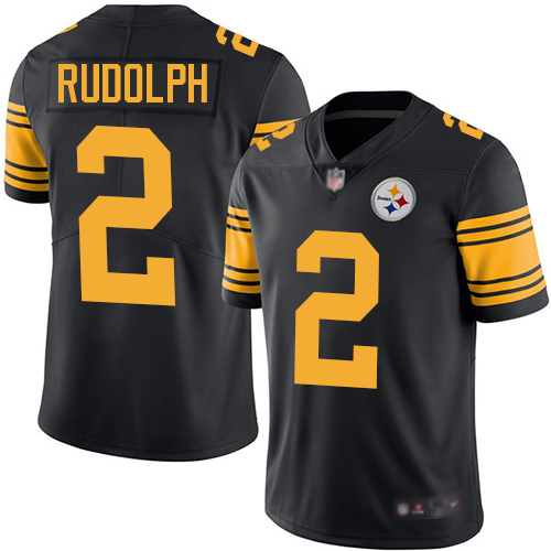 Nike Steelers #2 Mason Rudolph Black Youth Stitched NFL Limited Rush Jersey