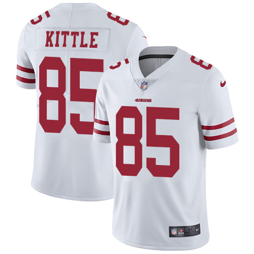 Nike 49ers #85 George Kittle White Youth Stitched NFL Vapor Untouchable Limited Jersey Nike 49ers #85 George Kittle White Youth Stitched NFL Vapor Untouchable Limited Jersey