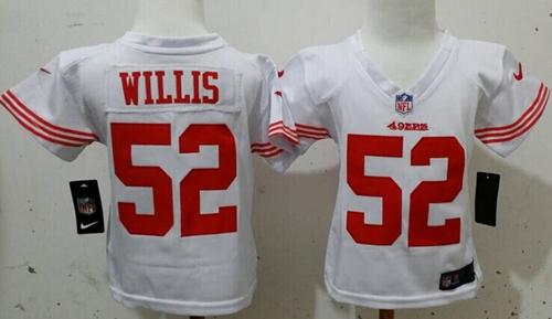 Toddler Nike 49ers #52 Patrick Willis White Stitched NFL Elite Jersey